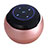 Mini Haut Parleur Enceinte Portable Sans Fil Bluetooth Haut-Parleur S22 Or Rose Petit