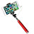 Perche de Selfie Filaire Baton de Selfie Cable Extensible de Poche Universel S20 Rouge Petit