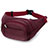 Sacs Banane Ceinture de Course Reglable Etanche Universel S17 Vin Rouge