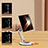 Support de Bureau Support Tablette Flexible Universel Pliable Rotatif 360 D15 pour Apple iPad 10.2 (2021) Argent Petit