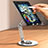 Support de Bureau Support Tablette Flexible Universel Pliable Rotatif 360 D15 pour Apple iPad 10.2 (2021) Argent Petit