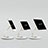 Support de Bureau Support Tablette Flexible Universel Pliable Rotatif 360 H06 pour Apple iPad Air 5 10.9 (2022) Blanc Petit