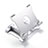 Support de Bureau Support Tablette Flexible Universel Pliable Rotatif 360 H09 pour Apple iPad 10.2 (2020) Blanc Petit