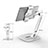 Support de Bureau Support Tablette Flexible Universel Pliable Rotatif 360 H10 pour Apple iPad Mini 2 Blanc Petit