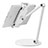 Support de Bureau Support Tablette Flexible Universel Pliable Rotatif 360 K04 pour Apple iPad Mini Blanc