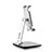 Support de Bureau Support Tablette Flexible Universel Pliable Rotatif 360 K06 pour Apple iPad 10.2 (2020) Argent