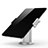 Support de Bureau Support Tablette Flexible Universel Pliable Rotatif 360 K12 pour Samsung Galaxy Tab A 9.7 T550 T555 Argent