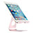 Support de Bureau Support Tablette Flexible Universel Pliable Rotatif 360 K15 pour Apple iPad Air 4 10.9 (2020) Or Rose Petit