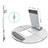 Support de Bureau Support Tablette Flexible Universel Pliable Rotatif 360 K16 pour Apple iPad 10.2 (2020) Argent Petit