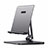 Support de Bureau Support Tablette Flexible Universel Pliable Rotatif 360 K17 pour Apple iPad 10.2 (2020) Gris Fonce Petit