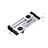 Support de Bureau Support Tablette Flexible Universel Pliable Rotatif 360 K19 pour Huawei MediaPad M6 10.8 Argent Petit