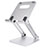 Support de Bureau Support Tablette Flexible Universel Pliable Rotatif 360 K20 pour Apple iPad 10.2 (2020) Argent