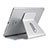 Support de Bureau Support Tablette Flexible Universel Pliable Rotatif 360 K21 pour Apple iPad 10.2 (2020) Argent