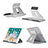 Support de Bureau Support Tablette Flexible Universel Pliable Rotatif 360 K21 pour Apple iPad Mini 3 Argent Petit