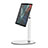 Support de Bureau Support Tablette Flexible Universel Pliable Rotatif 360 K28 pour Apple iPad New Air (2019) Blanc