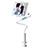 Support de Bureau Support Tablette Flexible Universel Pliable Rotatif 360 pour Apple iPad 3 Blanc Petit