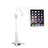 Support de Bureau Support Tablette Flexible Universel Pliable Rotatif 360 T29 pour Apple iPad Air 2 Blanc Petit