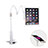 Support de Bureau Support Tablette Flexible Universel Pliable Rotatif 360 T29 pour Apple New iPad Air 10.9 (2020) Blanc