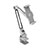 Support de Bureau Support Tablette Flexible Universel Pliable Rotatif 360 T43 pour Apple iPad 10.9 (2022) Argent Petit