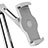 Support de Bureau Support Tablette Flexible Universel Pliable Rotatif 360 T43 pour Apple iPad 10.9 (2022) Argent Petit