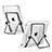 Support de Bureau Support Tablette Universel T20 pour Apple iPad Air 2 Noir