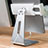 Support de Bureau Support Tablette Universel T24 pour Apple iPad 3 Argent Petit