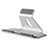 Support de Bureau Support Tablette Universel T25 pour Apple iPad 10.2 (2019) Argent Petit