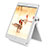 Support de Bureau Support Tablette Universel T28 pour Samsung Galaxy Note 10.1 2014 SM-P600 Blanc