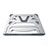 Support Ordinateur Portable Universel K03 pour Apple MacBook Air 13 pouces (2020) Argent Petit