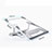 Support Ordinateur Portable Universel K03 pour Huawei Honor MagicBook 14 Argent Petit