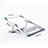 Support Ordinateur Portable Universel K03 pour Samsung Galaxy Book Flex 13.3 NP930QCG Argent Petit