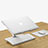 Support Ordinateur Portable Universel K07 pour Apple MacBook 12 pouces Argent Petit