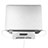 Support Ordinateur Portable Universel S05 pour Apple MacBook Air 13 pouces (2020) Argent Petit