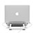 Support Ordinateur Portable Universel S10 pour Apple MacBook Air 13 pouces (2020) Argent Petit