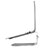 Support Ordinateur Portable Universel S16 pour Huawei MateBook D14 (2020) Argent Petit