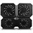 Support Ordinateur Portable Ventilateur de Refroidissement Radiateur Universel 9 Pouces a 16 Pouces M06 pour Apple MacBook Pro 13 pouces (2020) Noir Petit