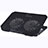 Support Ordinateur Portable Ventilateur de Refroidissement Radiateur Universel 9 Pouces a 16 Pouces M16 pour Apple MacBook 12 pouces Noir Petit