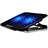 Support Ordinateur Portable Ventilateur de Refroidissement Radiateur Universel 9 Pouces a 16 Pouces M17 pour Samsung Galaxy Book S 13.3 SM-W767 Noir