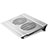 Support Ordinateur Portable Ventilateur de Refroidissement Radiateur Universel 9 Pouces a 16 Pouces M26 pour Apple MacBook Pro 13 pouces (2020) Argent