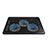 Support Ordinateur Portable Ventilateur de Refroidissement Radiateur Universel 9 Pouces a 17 Pouces L04 pour Apple MacBook Pro 13 pouces (2020) Noir Petit