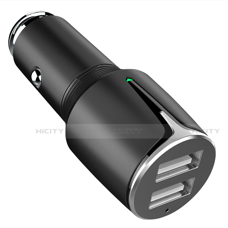 3.1A Adaptateur de Voiture Chargeur Rapide Double USB Port Universel K02 Noir Plus