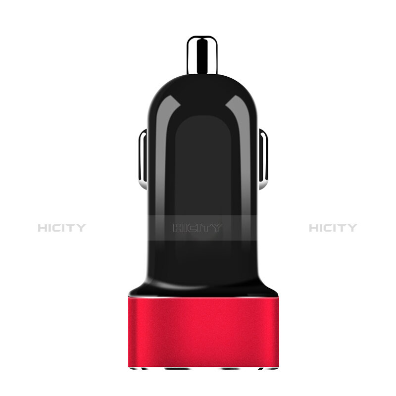 3.1A Adaptateur de Voiture Chargeur Rapide Double USB Port Universel Rouge Plus