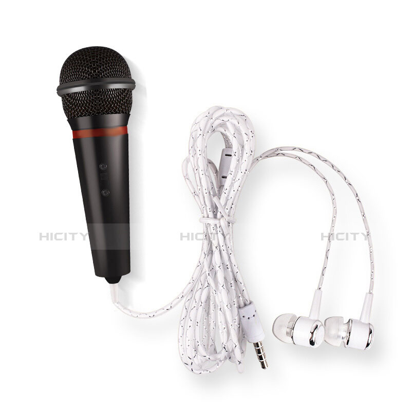 3.5mm Mini Microphone de Poche Elegant Karaoke Haut-Parleur M05 Noir Plus