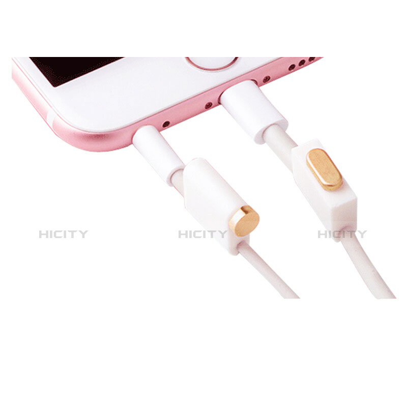 Bouchon Anti-poussiere Lightning USB Jack J02 pour Apple iPad 10.2 (2020) Or Plus