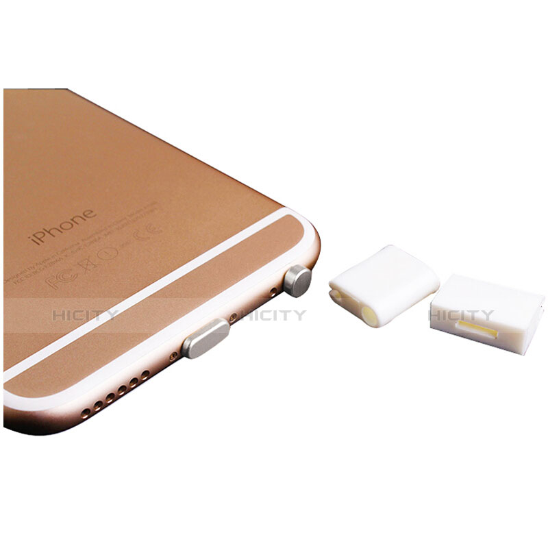 Bouchon Anti-poussiere Lightning USB Jack J02 pour Apple iPad Mini 3 Argent Plus