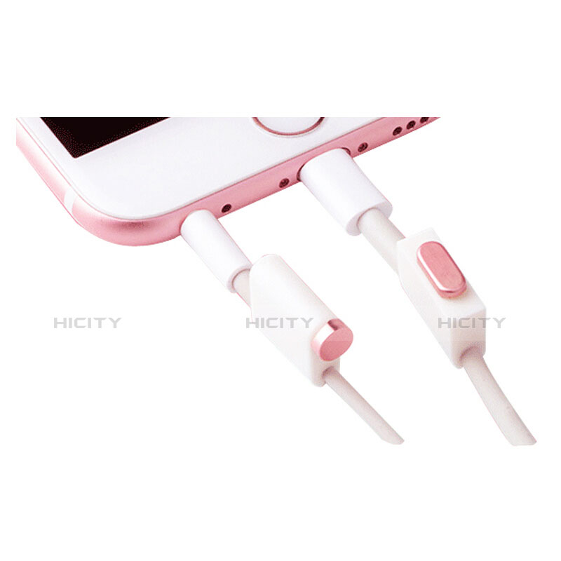 Bouchon Anti-poussiere Lightning USB Jack J02 pour Apple iPad Mini 3 Or Rose Plus