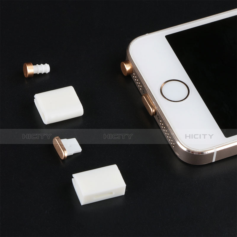 Bouchon Anti-poussiere Lightning USB Jack J05 pour Apple iPad Mini 3 Or Rose Plus