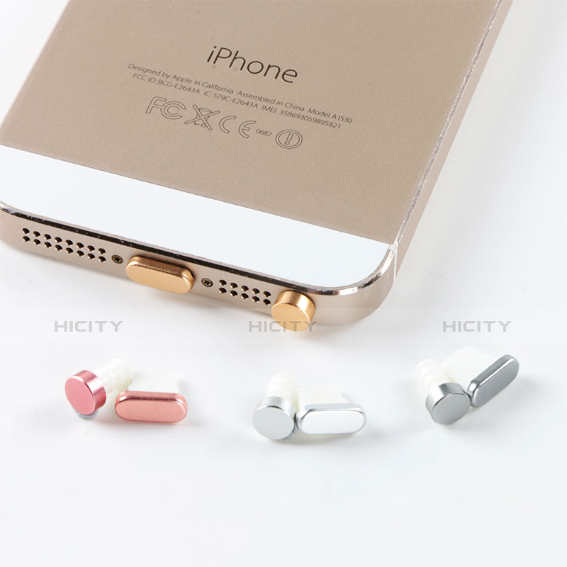 Bouchon Anti-poussiere Lightning USB Jack J05 pour Apple iPhone 5C Or Rose Plus