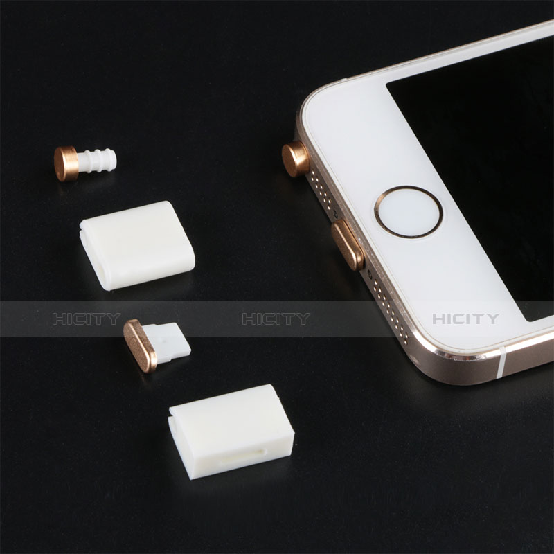 Bouchon Anti-poussiere Lightning USB Jack J05 pour Apple iPhone 6 Plus Blanc Plus