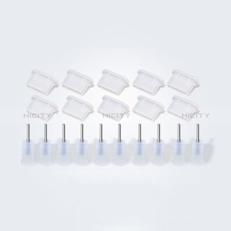 Bouchon Anti-poussiere USB-C Jack Type-C Universel 10PCS pour Apple iPad Air 5 10.9 (2022) Blanc Plus